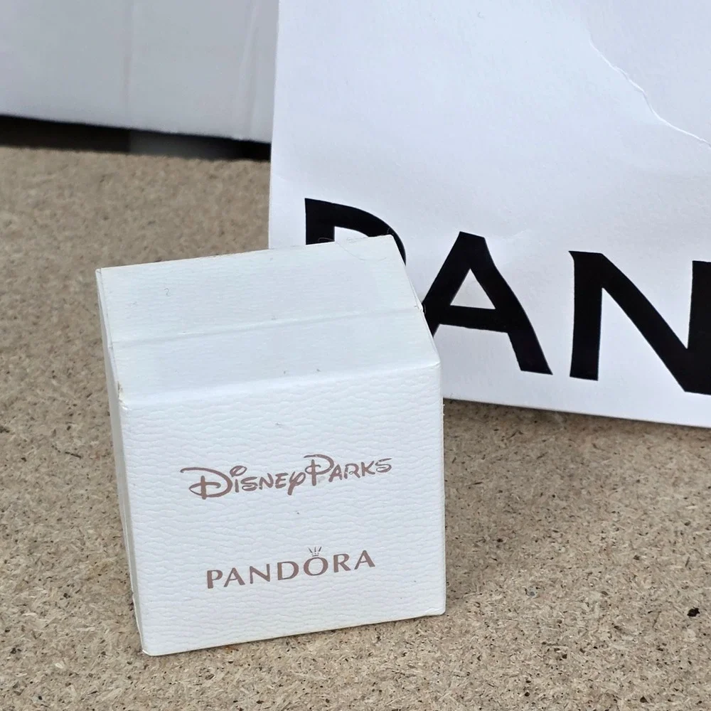 Pandora Disney Parks Authentic Original Jewelry Box with‎ Disney Castle Logo